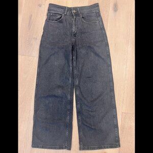 Sezane Charcoal Cropped Jeans